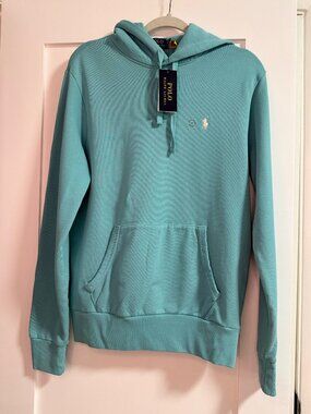 POLO RALPH LAUREN Green Long Sleeve Classic Hoodie Size Small Brand New